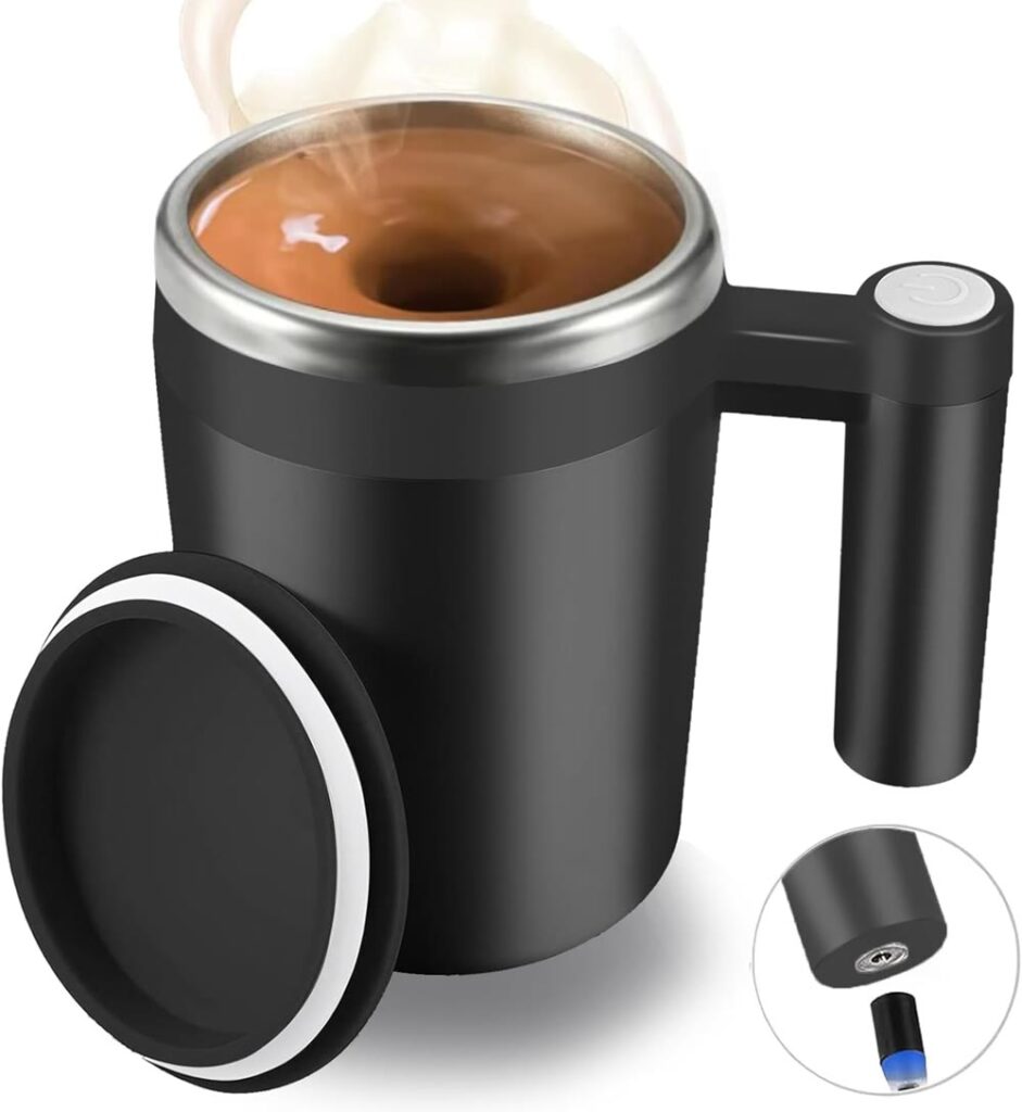 Self-Stirring Magnetic Coffee Mug